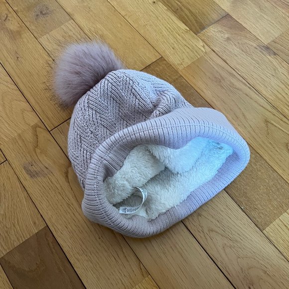 Lululemon Sherpa Weave Pom Beanie in Porcelain Pink main image 4